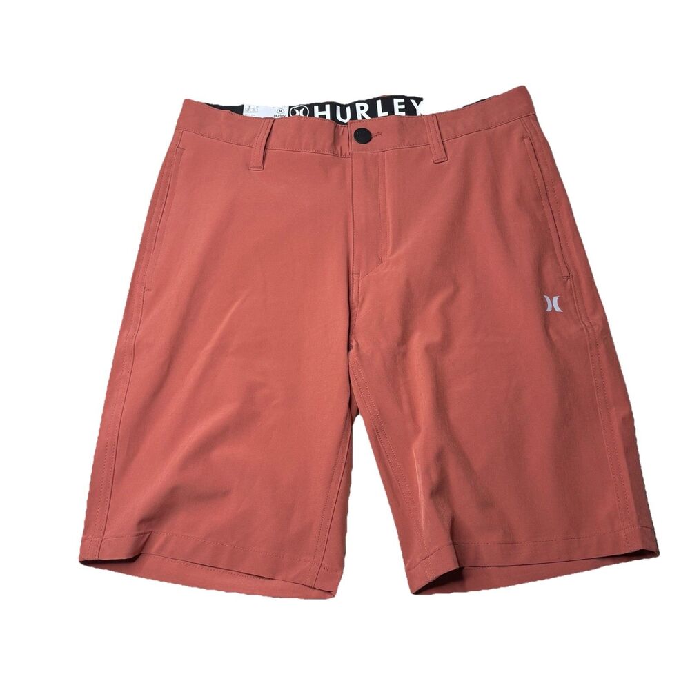 Hurley Men's All Day Hybrid Short, Size 30, Redwood, 4 Way Stretch, Quick Dry